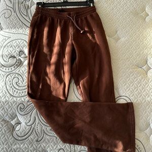 PACSUN brown flare sweatpants